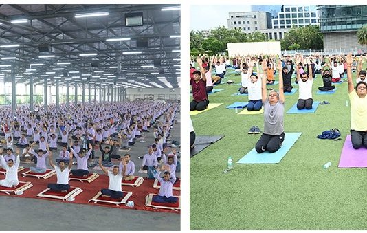 HK Group Celebrates International Day Of Yoga In Surat And Mumbai