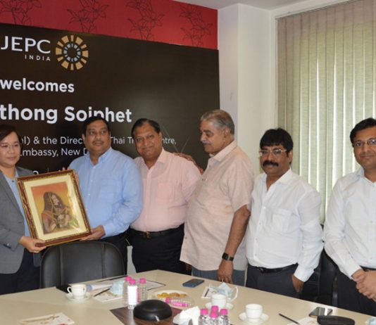 Thai Trade Official Visits GJEPC’s Jaipur RO To Strengthen Bilateral Cooperation