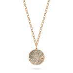 Night Star Enchanted Medallion by Karina Brez. 18K Rose Gold, Black Mother of Pearl and Diamonds. Back