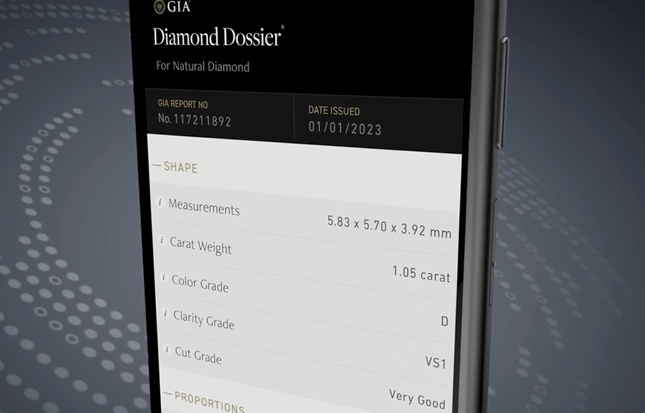 Gia natural diamond dossier shop