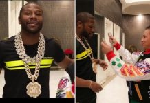 Mayweather's Super-Heavyweight $1m White Gold Chain