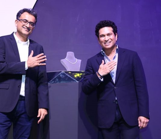 Tanishq Unveils Celeste X Sachin Tendulkar Solitaire Collection