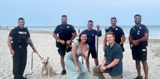 Beach Couple Reunited with Engagement Ring