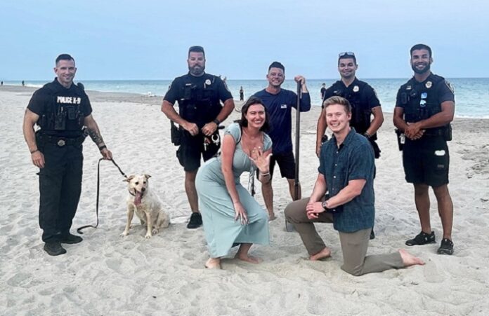 Beach Couple Reunited with Engagement Ring
