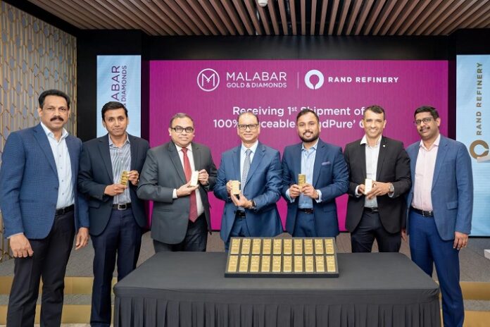Malabar Gold & Diamonds Procures 100% Traceable ‘Randpure’ Gold From Rand Refinery, South Africa; Reaffirms Its Commitment to Ethical Sourcing