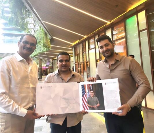 ISGJ Jewellery College & Lexus SoftMac Creates 10.07-Carat Brown Diamond Sculpture of Deputy CM Harsh Sanghavi